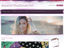 Tablet Screenshot of jeanettemacdonaldart.com